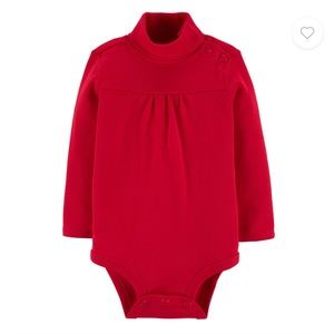 Red Turtleneck bodysuit